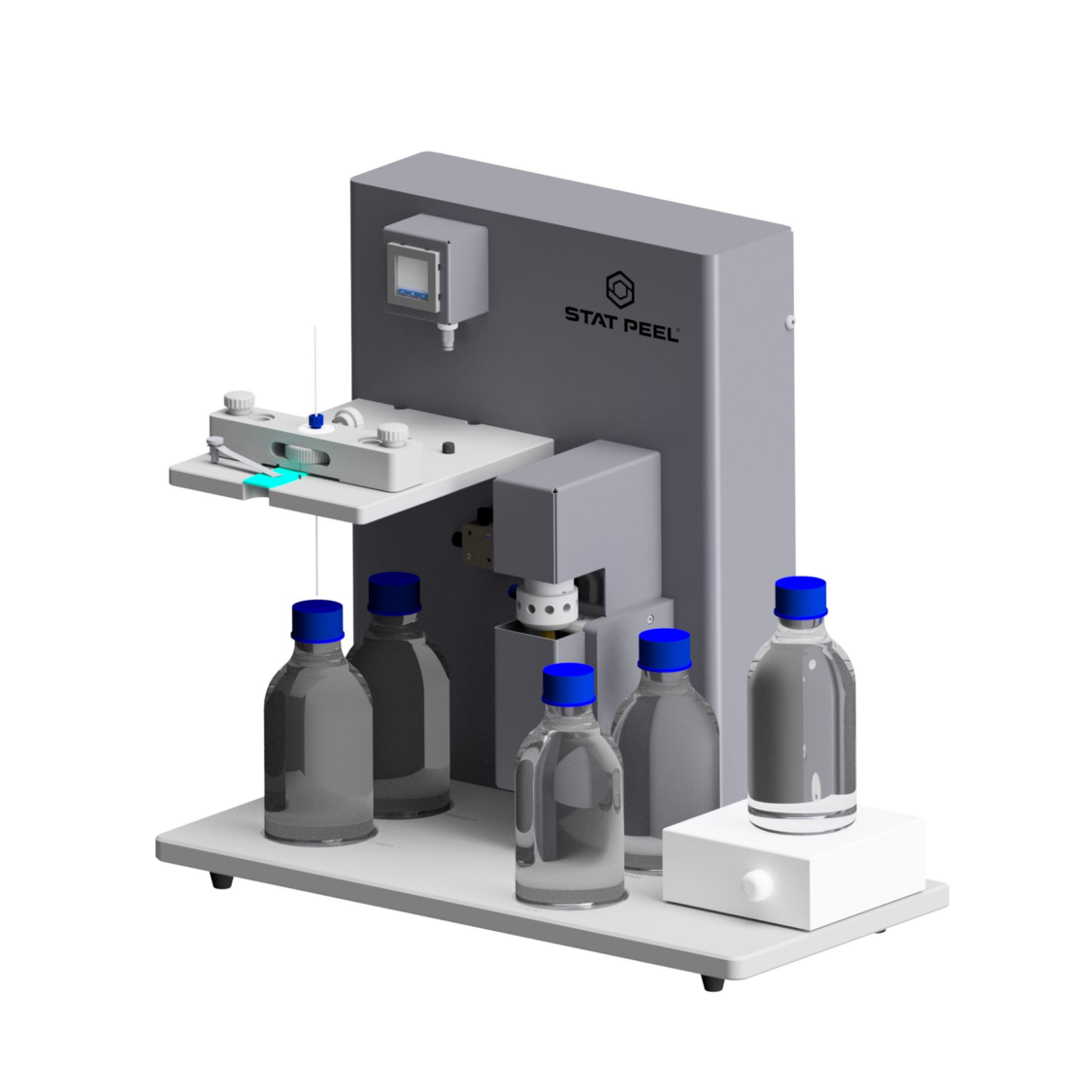 Kundenspezifische Prüfvorrichtung zur Untersuchung der Wasserqualität in industriellen Anwendungen.