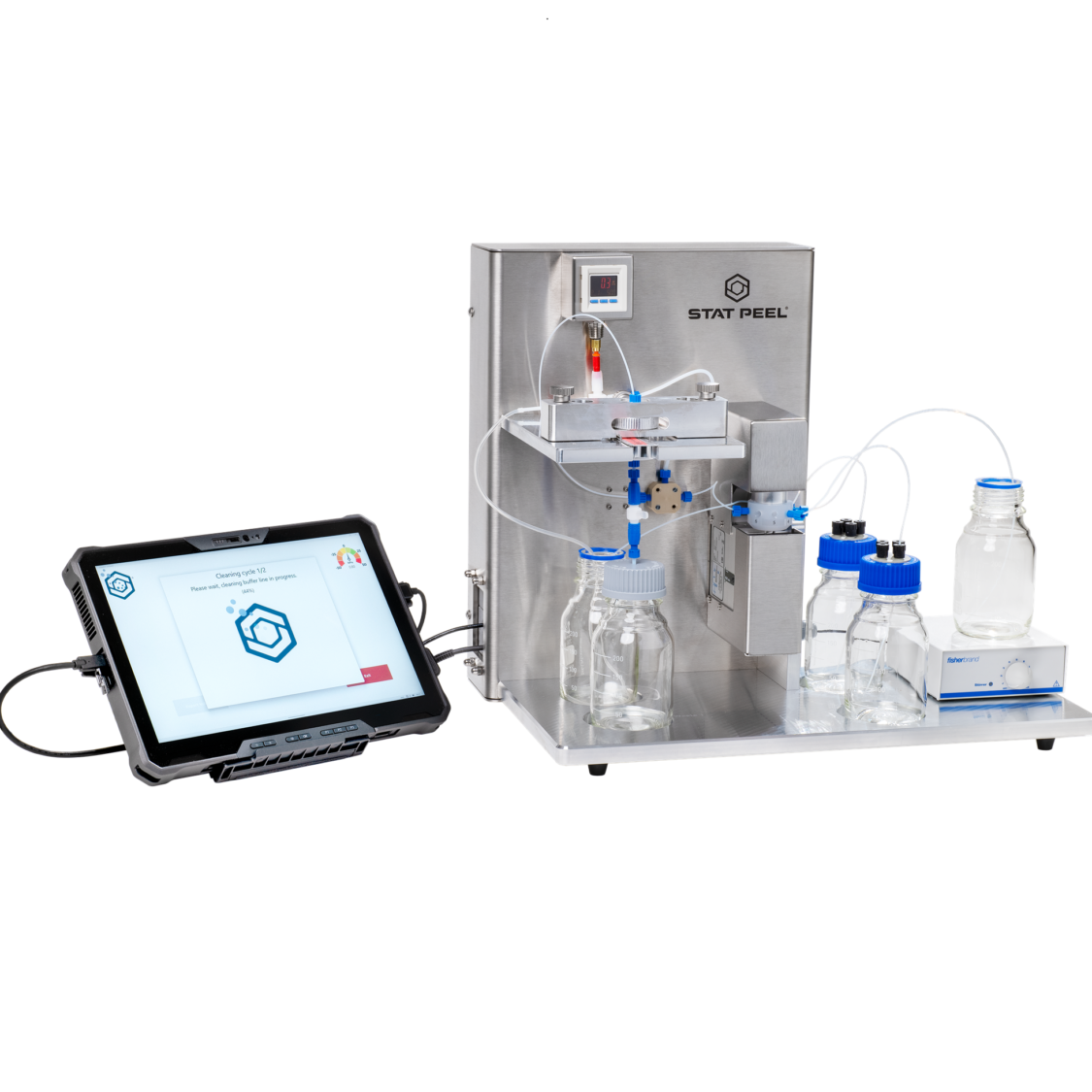 Kundenspezifische Prüfvorrichtung zur Untersuchung der Wasserqualität in industriellen Anwendungen.