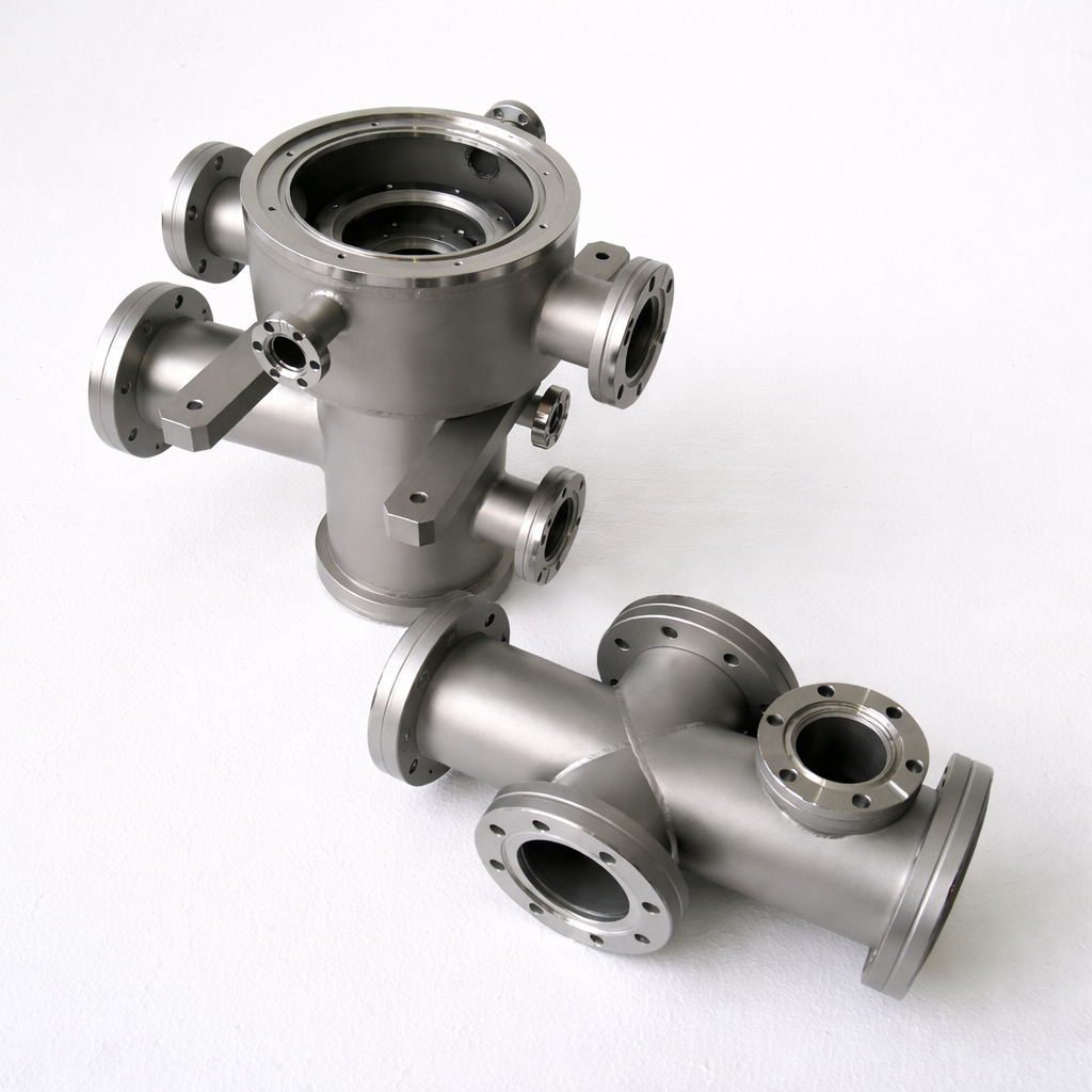 Kundenspezifische Vakuumkammern welche im Vakuumbereich verwendet werden. Entwickelt und hergestellt nach Kundenwünschen und Bedürfnissen.