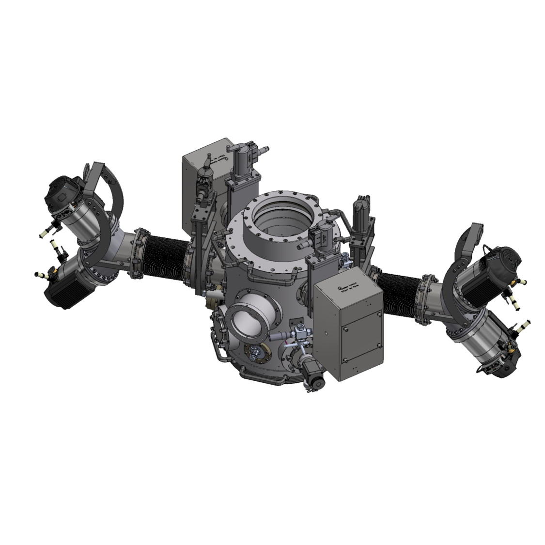 Kundenspezifische Vakuumkammer für Entwicklungs- und Testanwendungen in der Raumfahrt.