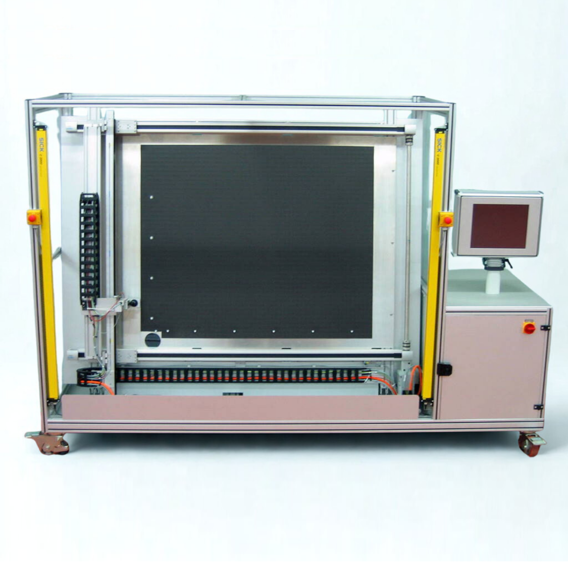 Custom XY measuring table for the precise measurement and machining of large-area substrates.